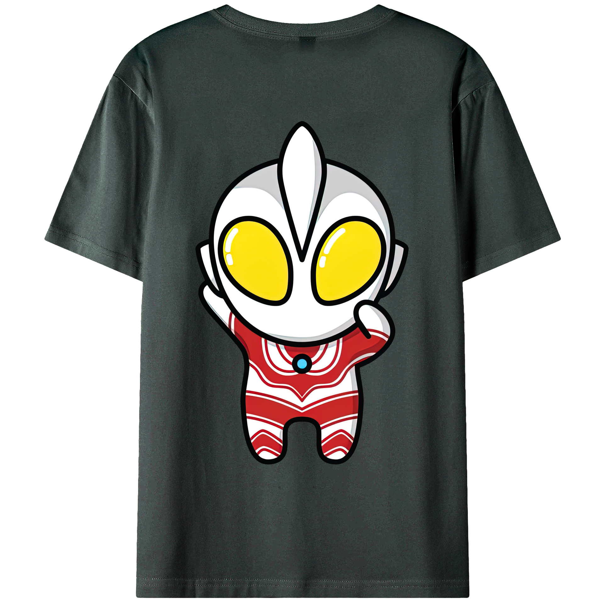 （画像用） ウルトラマン Ultraman 綿100％ メンズ半袖Tシャツ（バックプリント） 通気性